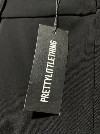 PRETTYLITTLE THING |XL| WAIST 36| A8| BLACK HIGH-WAISTED MAXI TAILORED SKIRT