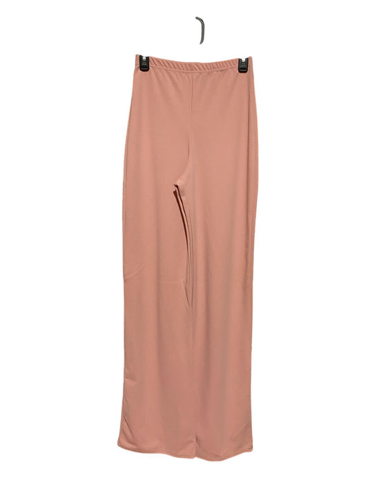 PRETTYLITTLE THING |XS| WAIST 24| A9| HIGH-WAISTED STRETCH WIDE-LEG TROUSERS - DUSTY ROSE / PEACH