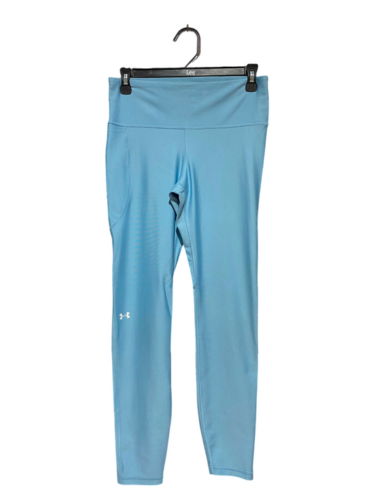 UNDER ARMOUR |M| WAIST 28| A9| HIGH-WAISTED ATHLETIC LEGGINGS WITH SIDE POCKET - SKY BLUE