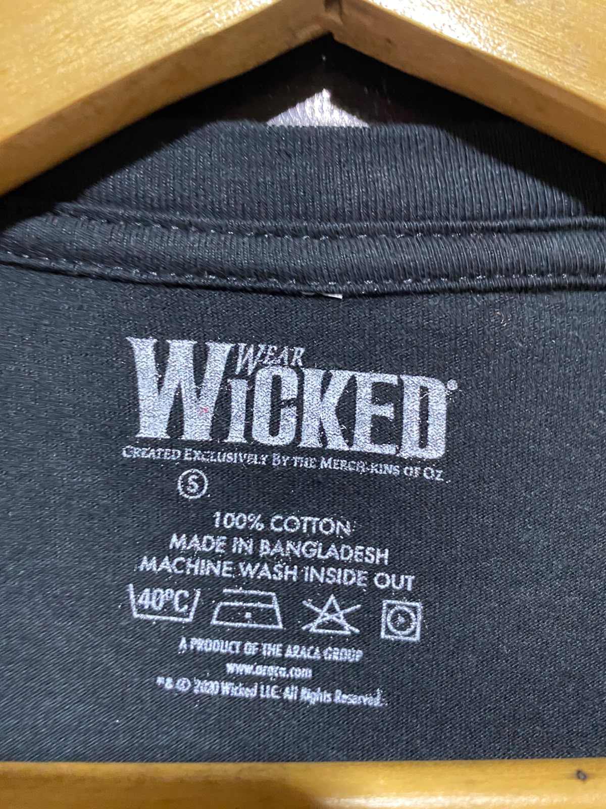 WICKED |S| BUST 18| A9| THE MUSICAL LONDON GRAPHIC T-SHIRT - BLACK