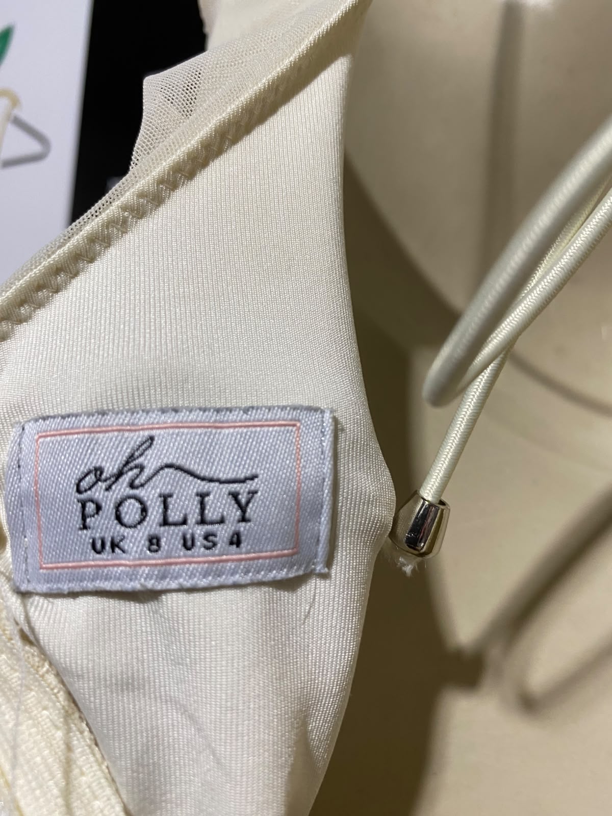 OH POLLY |S| BUST 15| A9| RUCHED MESH HALTER KEYHOLE BODYCON MINI DRESS - BUTTER YELLOW / CREAM