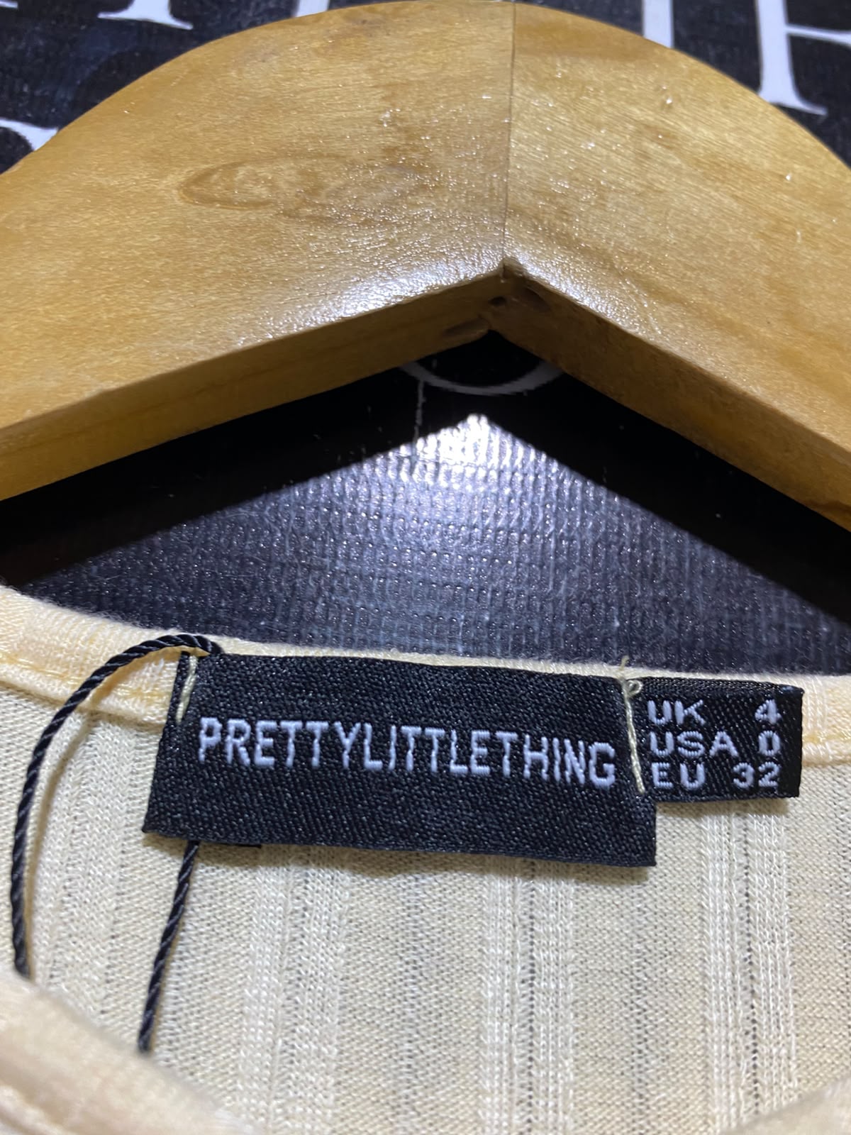 PRETTYLITTLE THING |S| BUST 14| A8| LONG-SLEEVE RIBBED KEYHOLE MAXI DRESS - BUTTER YELLOW / CREAM