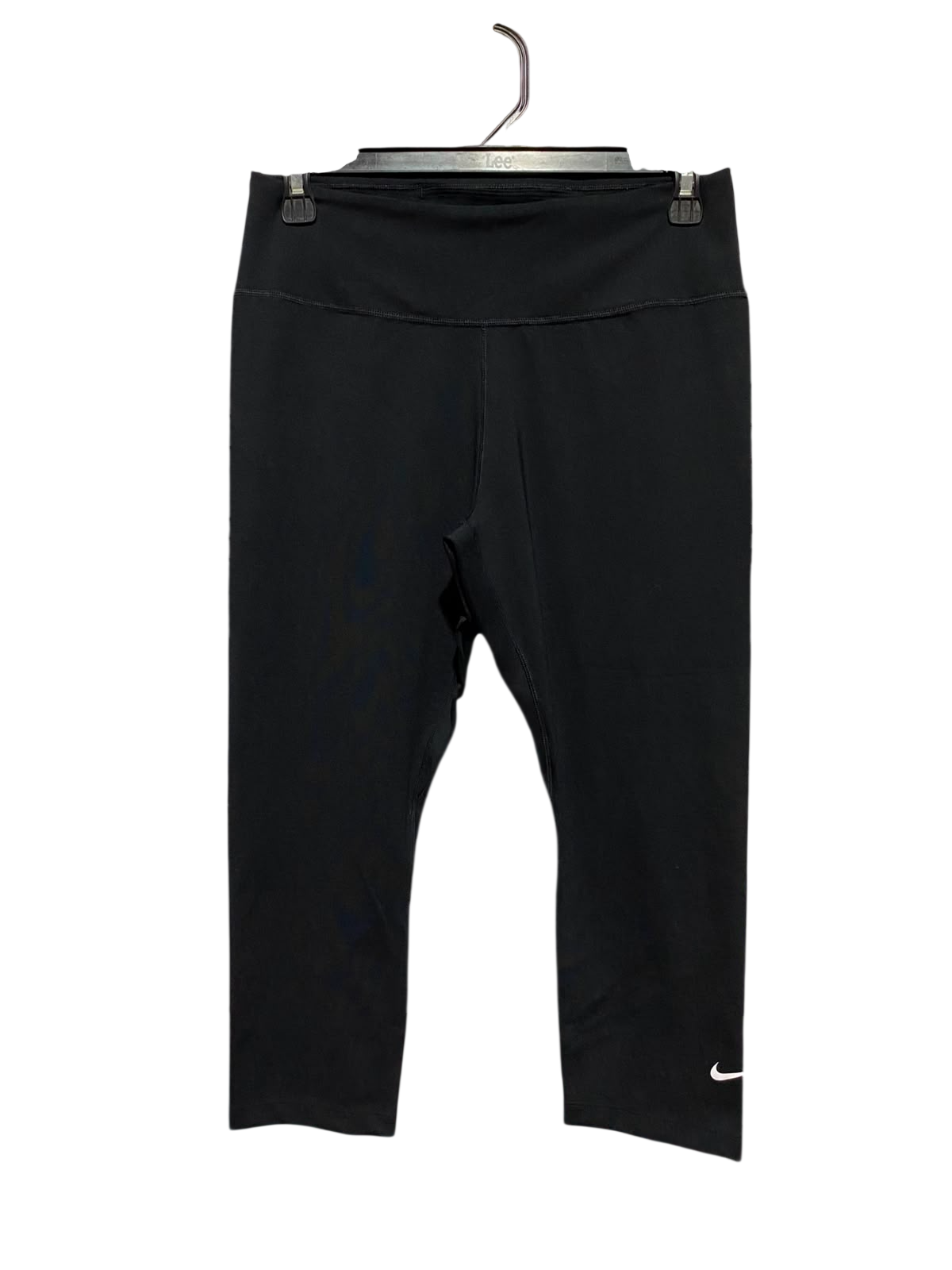 NIKE |S| WAIST 26| A9| HIGH-WAISTED CAPRI ATHLETIC LEGGINGS - BLACK