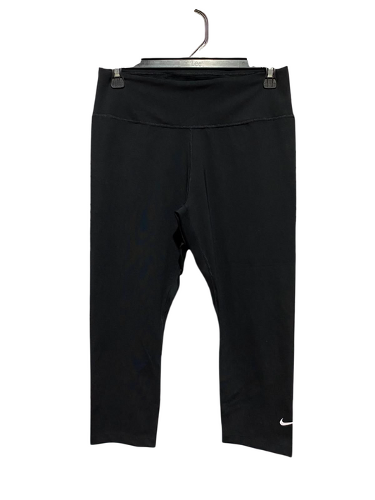 NIKE |S| WAIST 26| A9| HIGH-WAISTED CAPRI ATHLETIC LEGGINGS - BLACK