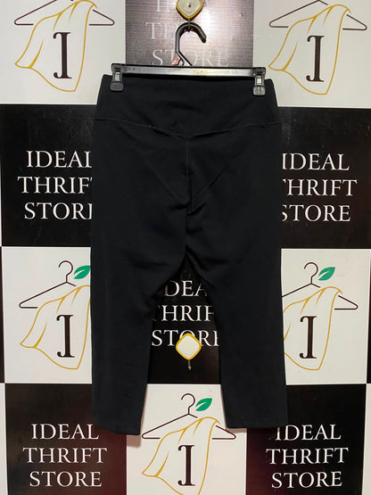 NIKE |S| WAIST 26| A9| HIGH-WAISTED CAPRI ATHLETIC LEGGINGS - BLACK