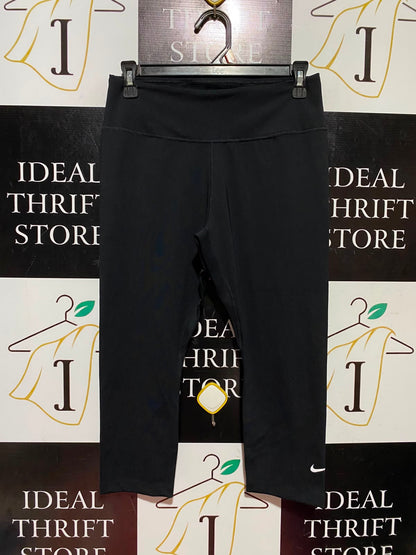 NIKE |S| WAIST 26| A9| HIGH-WAISTED CAPRI ATHLETIC LEGGINGS - BLACK