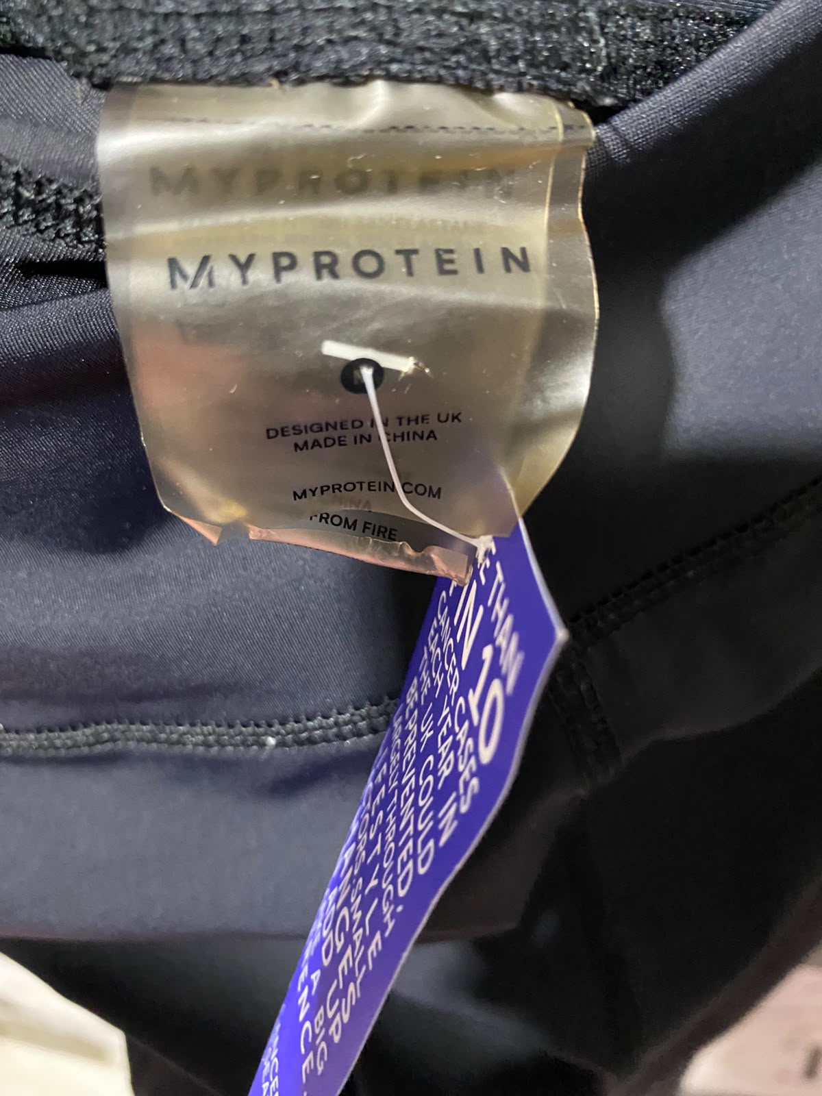MY PROTEIN |XS| WAIST 24| A9| HIGH-WAISTED PERFORMANCE ATHLETIC LEGGINGS WITH SIDE POCKETS - BLACK