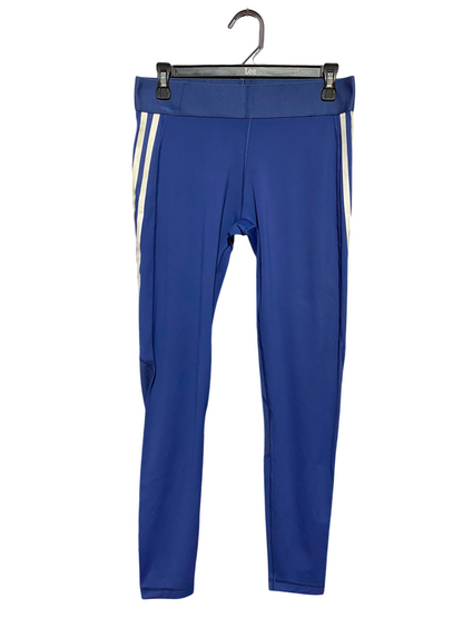 ADIDAS |M| WAIST 28| A11| ROYAL BLUE THREE-STRIPE HIGH-WAIST ACTIVE LEGGINGS