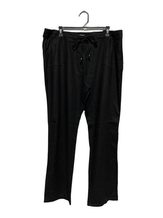 PAPAYA |XXL| WAIST 38| A12| WOMEN'S BLACK DRAWSTRING CASUAL TROUSERS