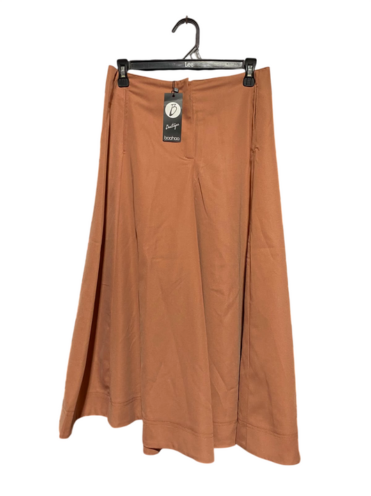 BOOHOO |L| WAIST 29| A12| RUST ORANGE HIGH-WAISTED PALAZZO PANTS