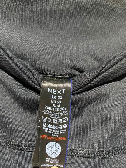 NEXT |XXL| WAIST 36| A12| WOMEN'S HIGH-WAISTED BLACK ACTIVEWEAR LEGGINGS