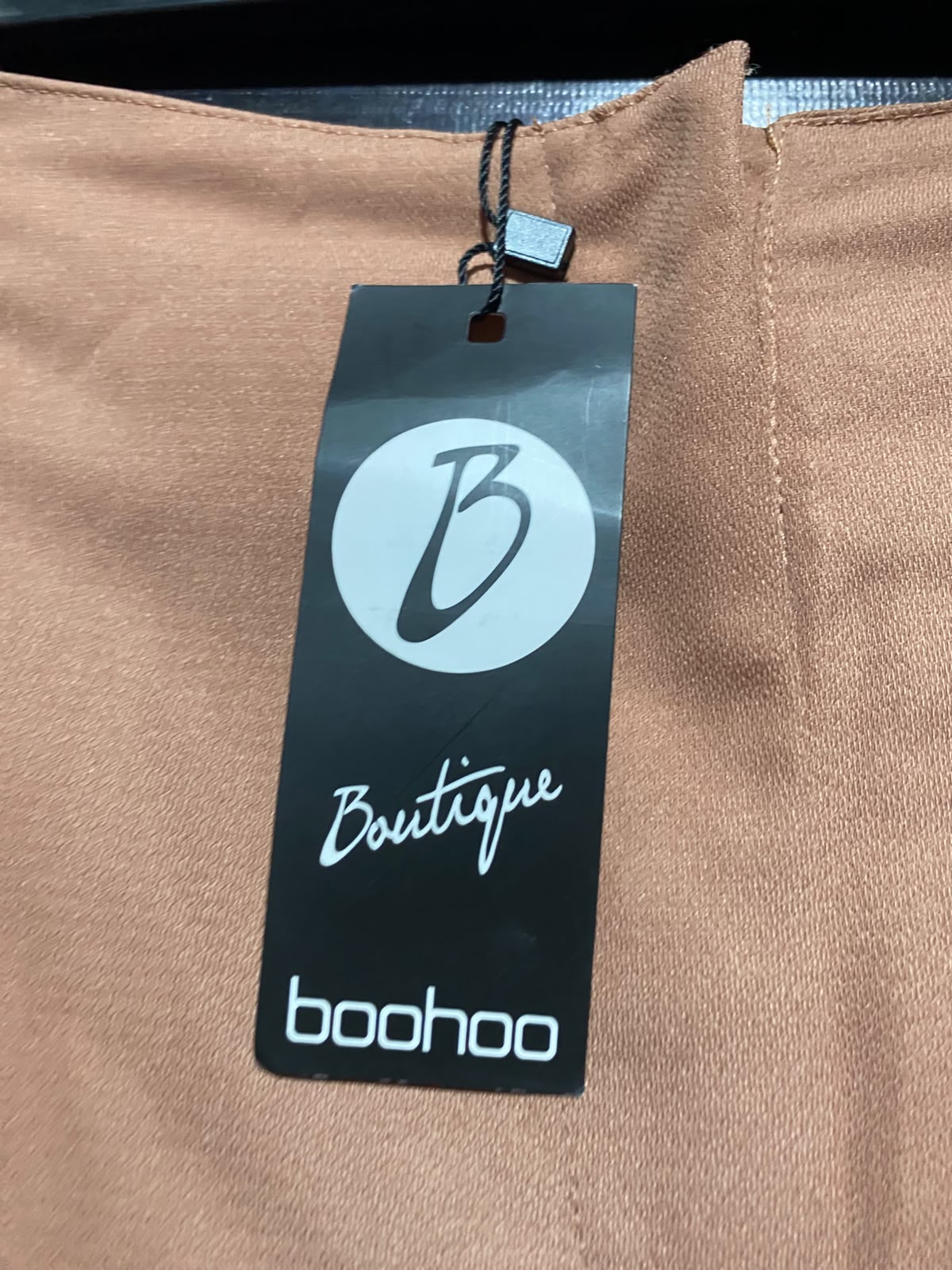 BOOHOO |L| WAIST 29| A12| RUST ORANGE HIGH-WAISTED PALAZZO PANTS