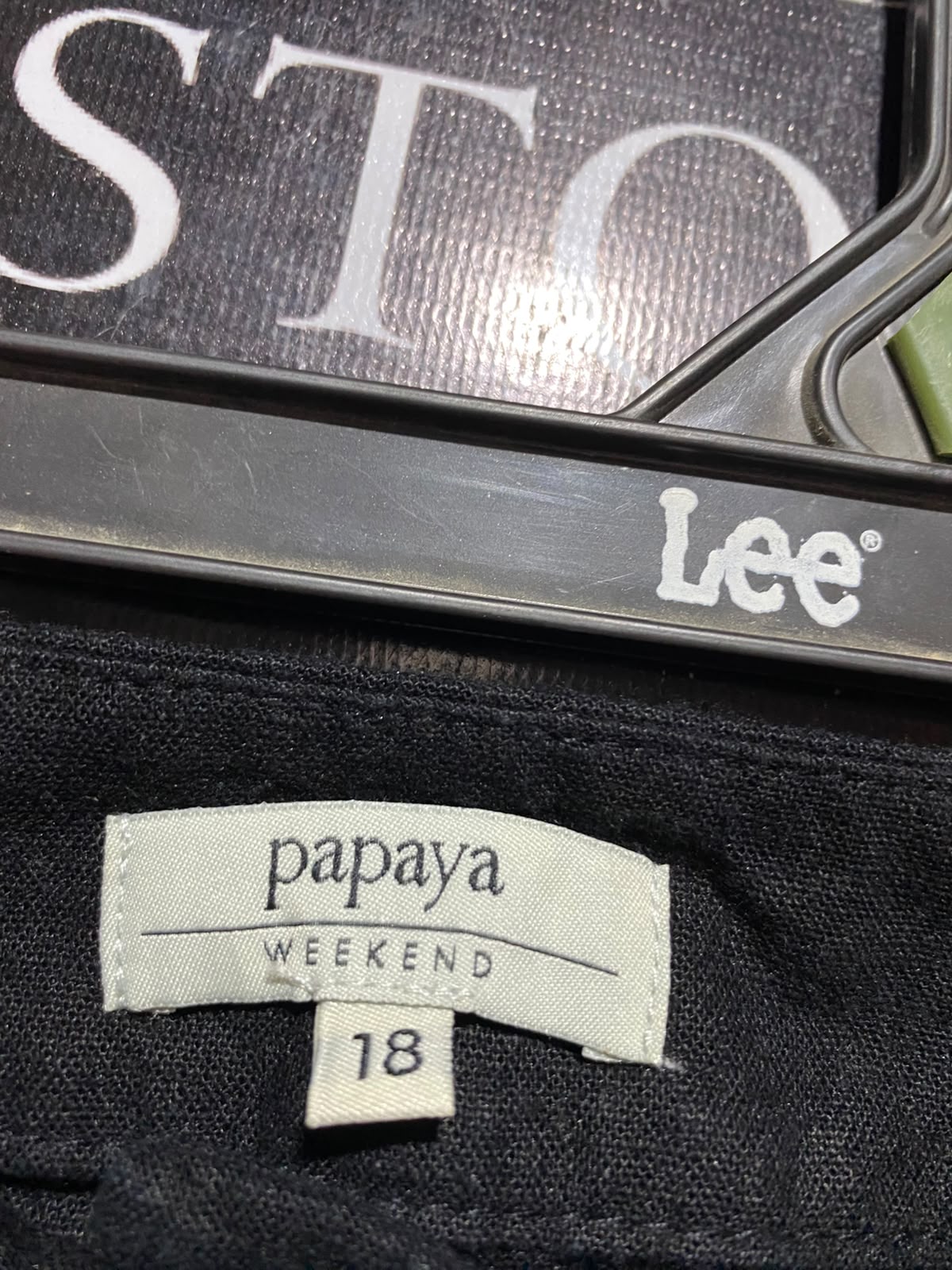 PAPAYA |XXL| WAIST 38| A12| WOMEN'S BLACK DRAWSTRING CASUAL TROUSERS