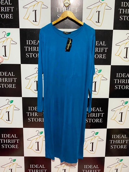 BREZZA |L| BUST 21| A12| ELEGANT SOLID COLOR CASUAL BODYCON DRESS