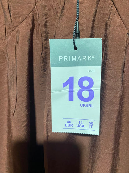 PRIMARLK |M| BUST 18| A11| WOMEN'S SOLID CHOCOLATE BROWN SWEETHEART TIERED MAXI DRESS