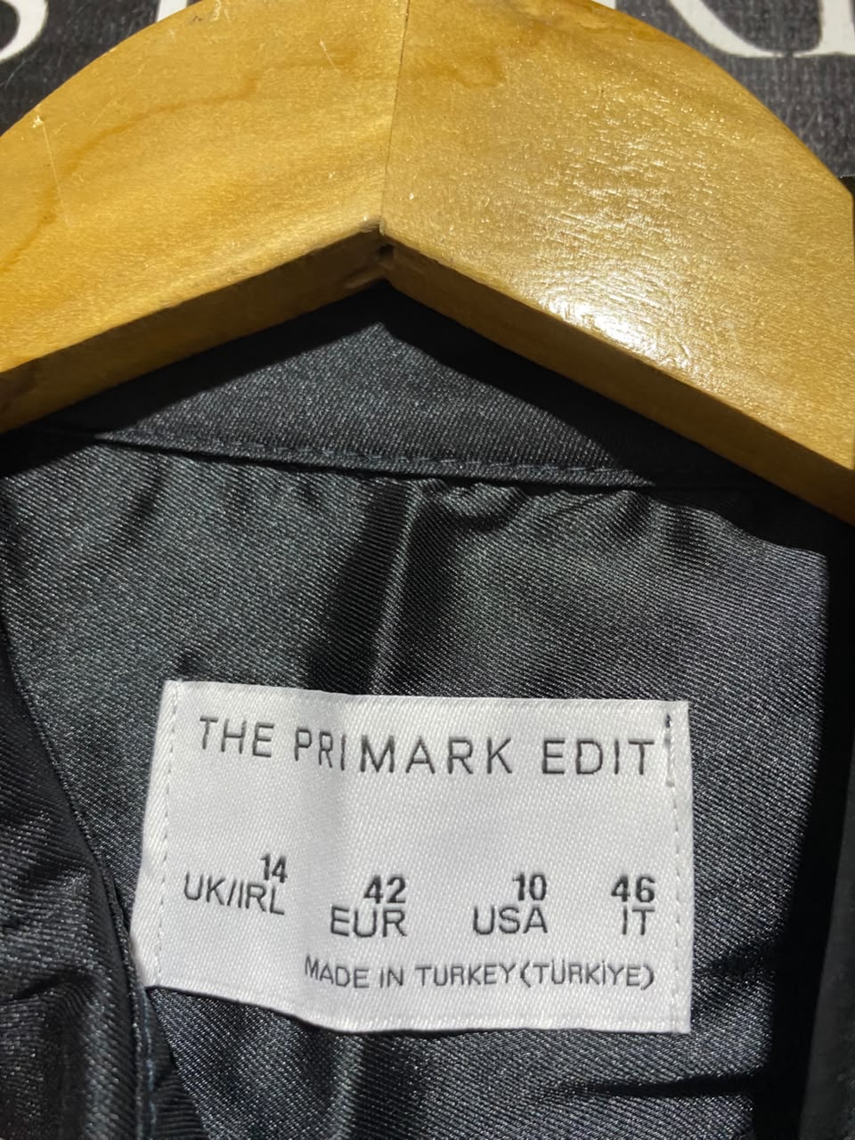 THE PRIMARK EDIT |L| A11| WOMEN'S CHARCOAL GREY SATIN SHIRT & MAXI SKIRT TWO-PIECE CO-ORD SET