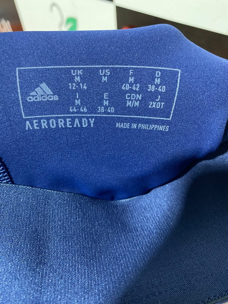 ADIDAS |M| WAIST 28| A11| ROYAL BLUE THREE-STRIPE HIGH-WAIST ACTIVE LEGGINGS