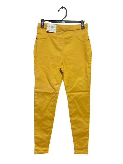 GEORGE |S| WAIST 27| A13| WOMEN'S MUSTARD YELLOW HIGH WAISTED SKINNY JEGGINGS - STRETCH DENIM CASUAL PANTS