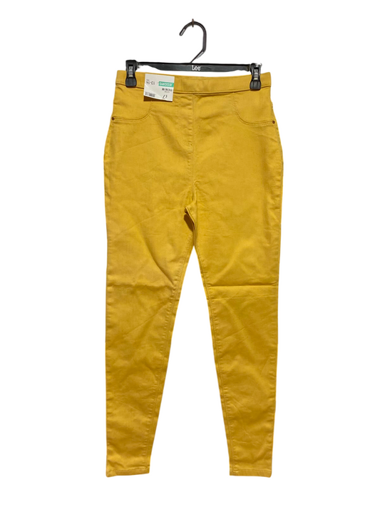 GEORGE |S| WAIST 27| A13| WOMEN'S MUSTARD YELLOW HIGH WAISTED SKINNY JEGGINGS - STRETCH DENIM CASUAL PANTS