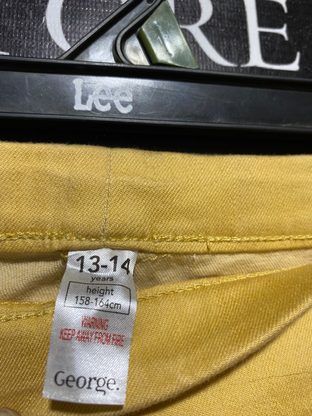 GEORGE |S| WAIST 27| A13| WOMEN'S MUSTARD YELLOW HIGH WAISTED SKINNY JEGGINGS - STRETCH DENIM CASUAL PANTS
