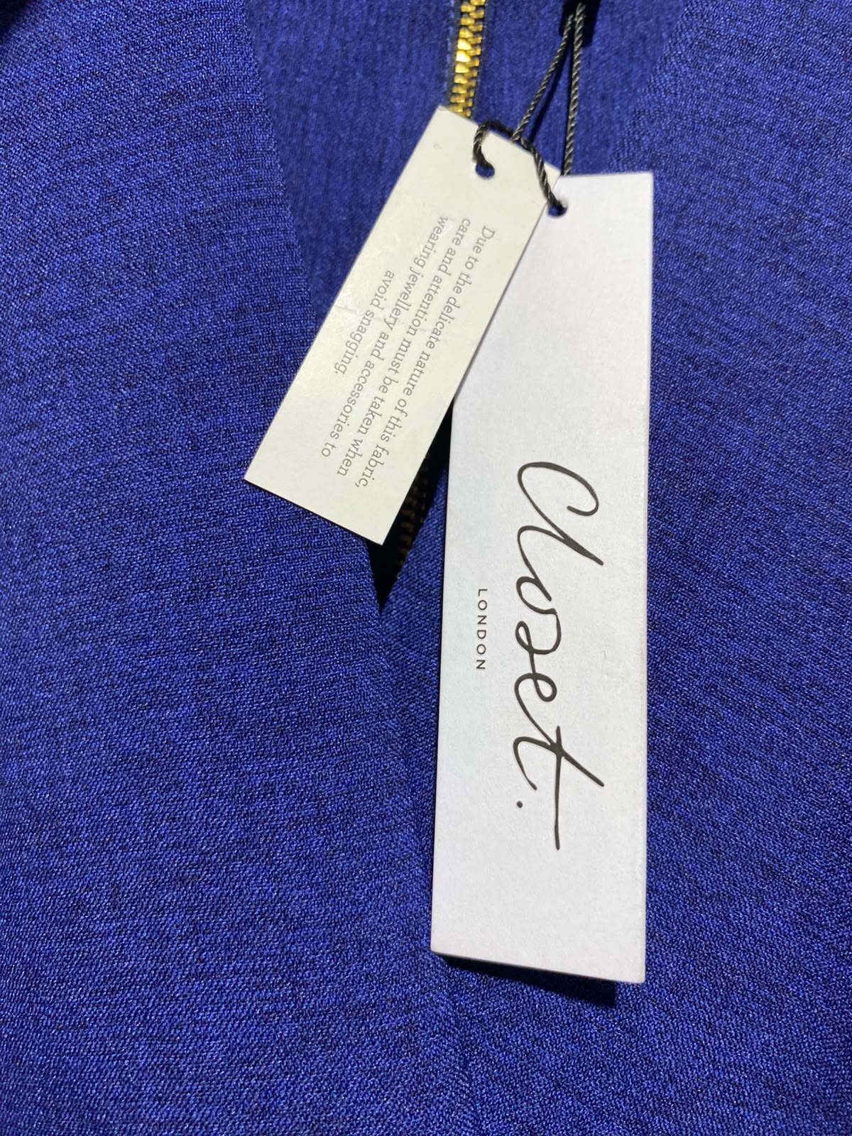 CLOSET |M| BUST FREE| A13| ROYAL BLUE BELTED MIDI DRESS - ELEGANT SHORT SLEEVE FORMAL & CASUAL DRESS