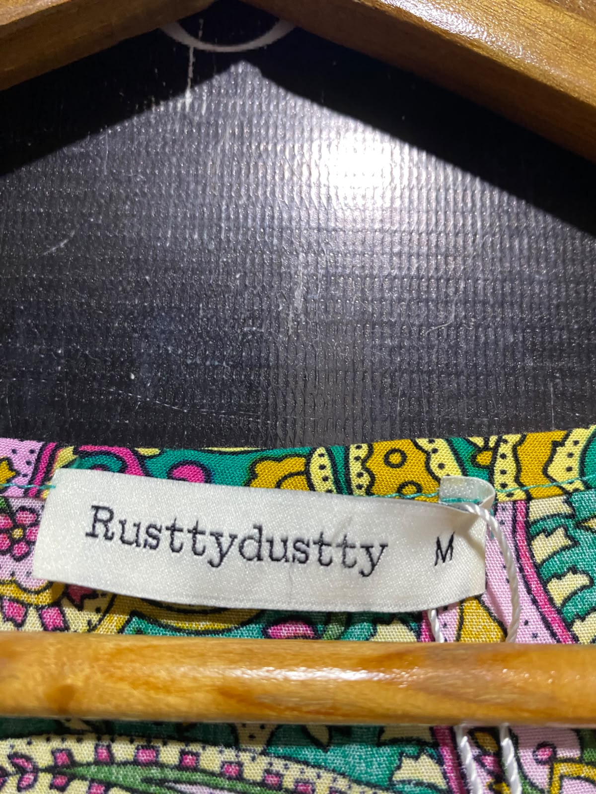 RUSTTY DUSTTY |M| BUST 17| A13| GREEN MULTICOLOR PAISLEY MAXI DRESS