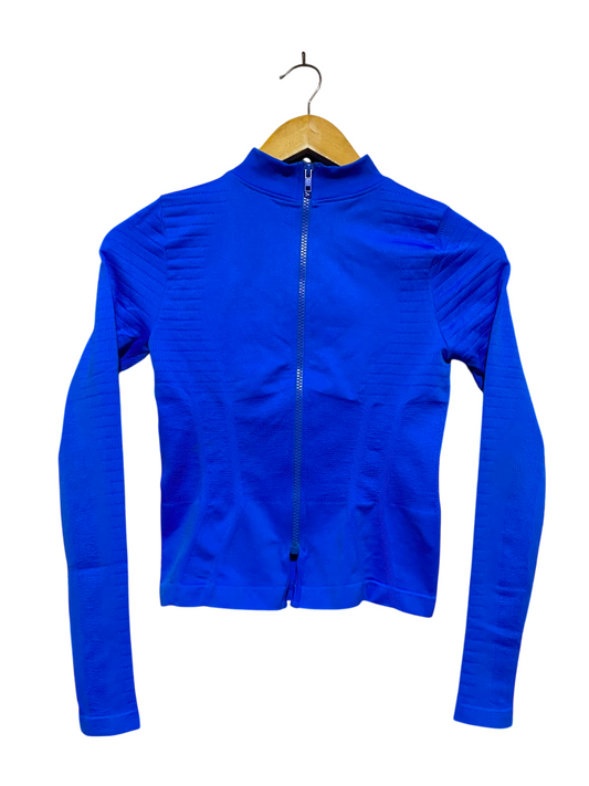 |XS| BUST 14| A13| ROYAL BLUE SEAMLESS ZIP-UP ATHLETIC WORKOUT JACKET