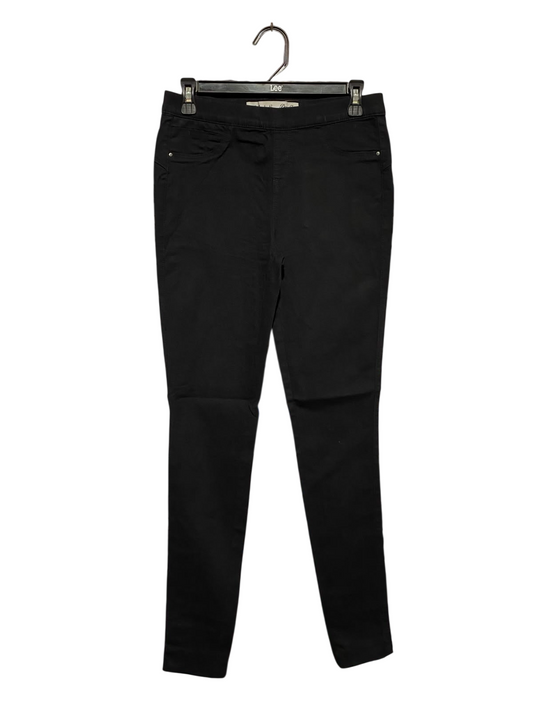 DENIM CO |M| WAIST 29| A14| WOMEN'S CLASSIC SOLID BLACK SLIM-FIT JEGGINGS / SKINNY PANTS