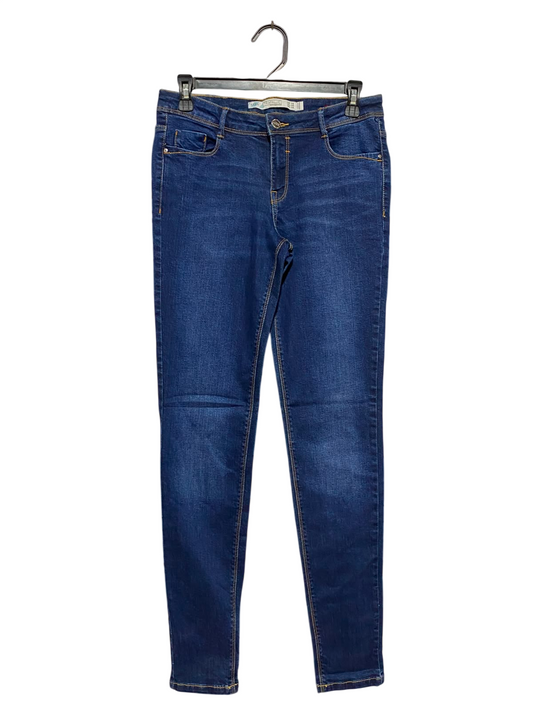 ZARA |M| WAIST 29| A14| WOMEN'S CLASSIC BLUE SLIM-FIT SKINNY DENIM JEANS
