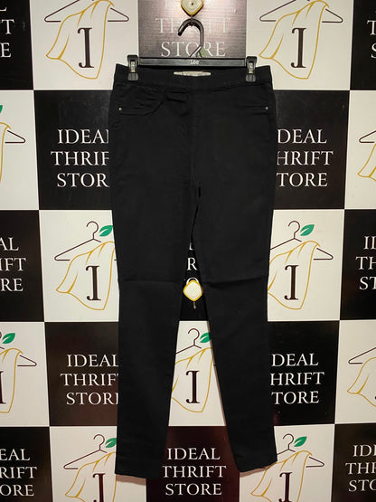 DENIM CO |M| WAIST 29| A14| WOMEN'S CLASSIC SOLID BLACK SLIM-FIT JEGGINGS / SKINNY PANTS