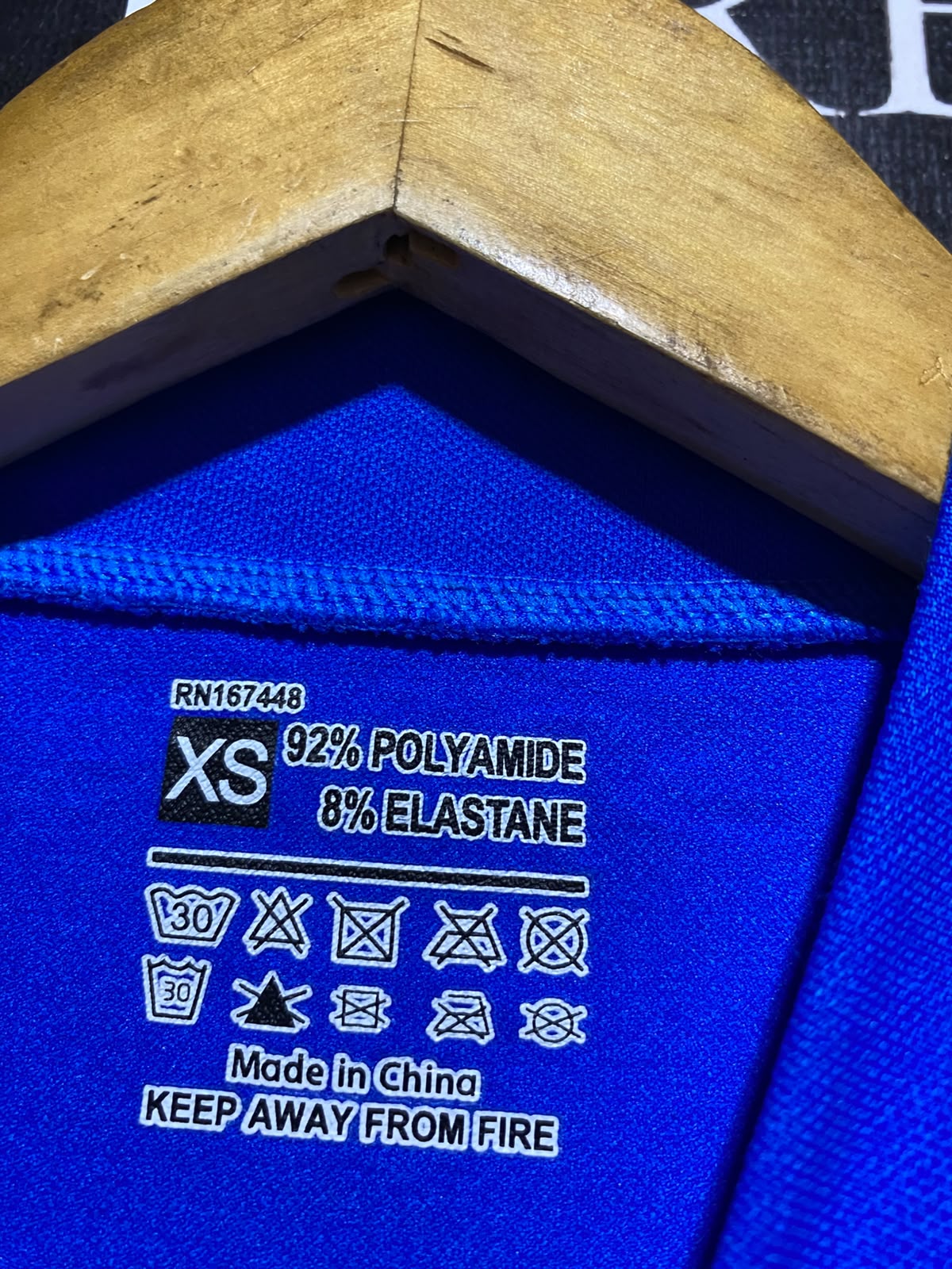 |XS| BUST 14| A13| ROYAL BLUE SEAMLESS ZIP-UP ATHLETIC WORKOUT JACKET