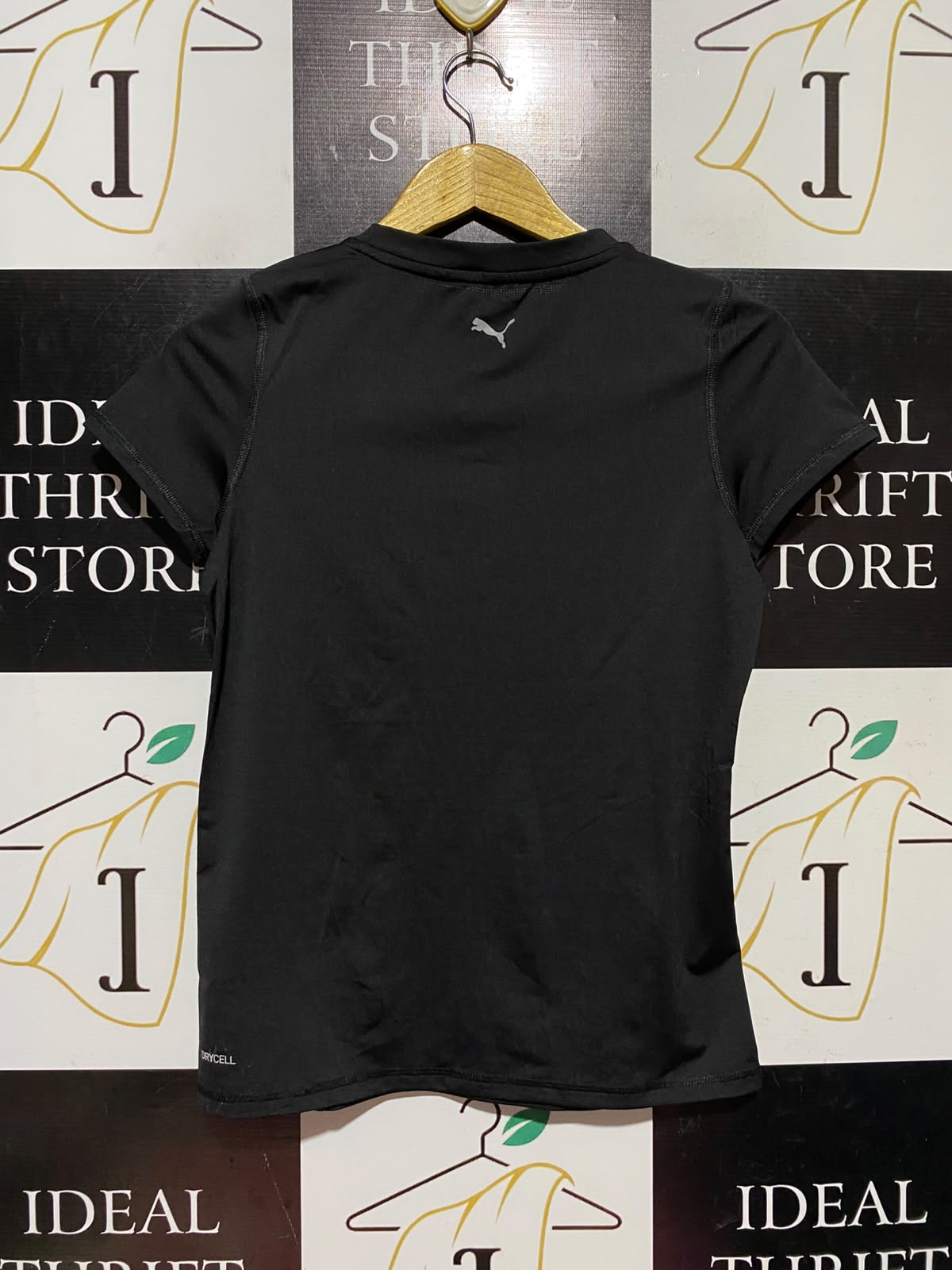 PUMA |XS| BUST 17| A13| RUNNING BLACK SHORT-SLEEVE GRAPHIC ATHLETIC T-SHIRT