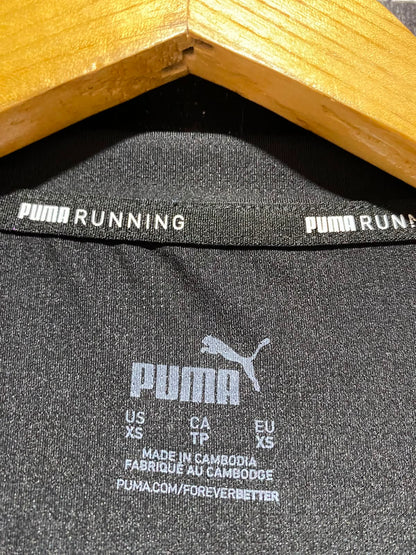 PUMA |XS| BUST 17| A13| RUNNING BLACK SHORT-SLEEVE GRAPHIC ATHLETIC T-SHIRT