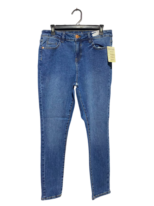 OEKO TEX |L| WAIST 31| A15| BLUE HIGH-WAISTED SKINNY JEANS - CLASSIC STRETCH DENIM PANTS