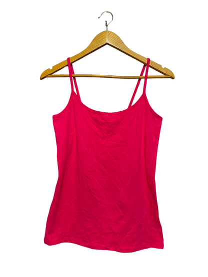 NEXT |S| BUST 15| A15| WOMEN'S SOLID HOT PINK SPAGHETTI STRAP CAMISOLE TANK TOP