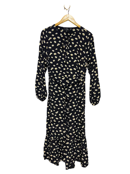 NEXT |L| BUST 19| A15| WOMEN'S BLACK DAISY FLORAL PRINT MAXI DRESS