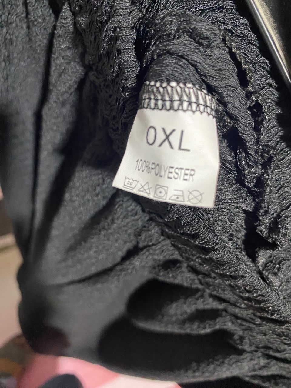 |XL| WAIST 30| A16| BLACK CRINKLE TEXTURED WIDE-LEG PALAZZO PANTS