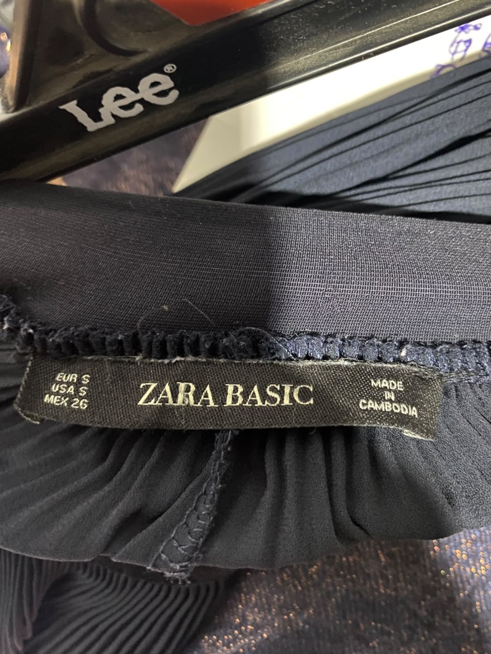 ZARA BASIC |S| WAIST 24| A16| BLACK PLEATED WIDE-LEG PALAZZO PANTS - HIGH-WAISTED ELEGANT EVENING TROUSERS