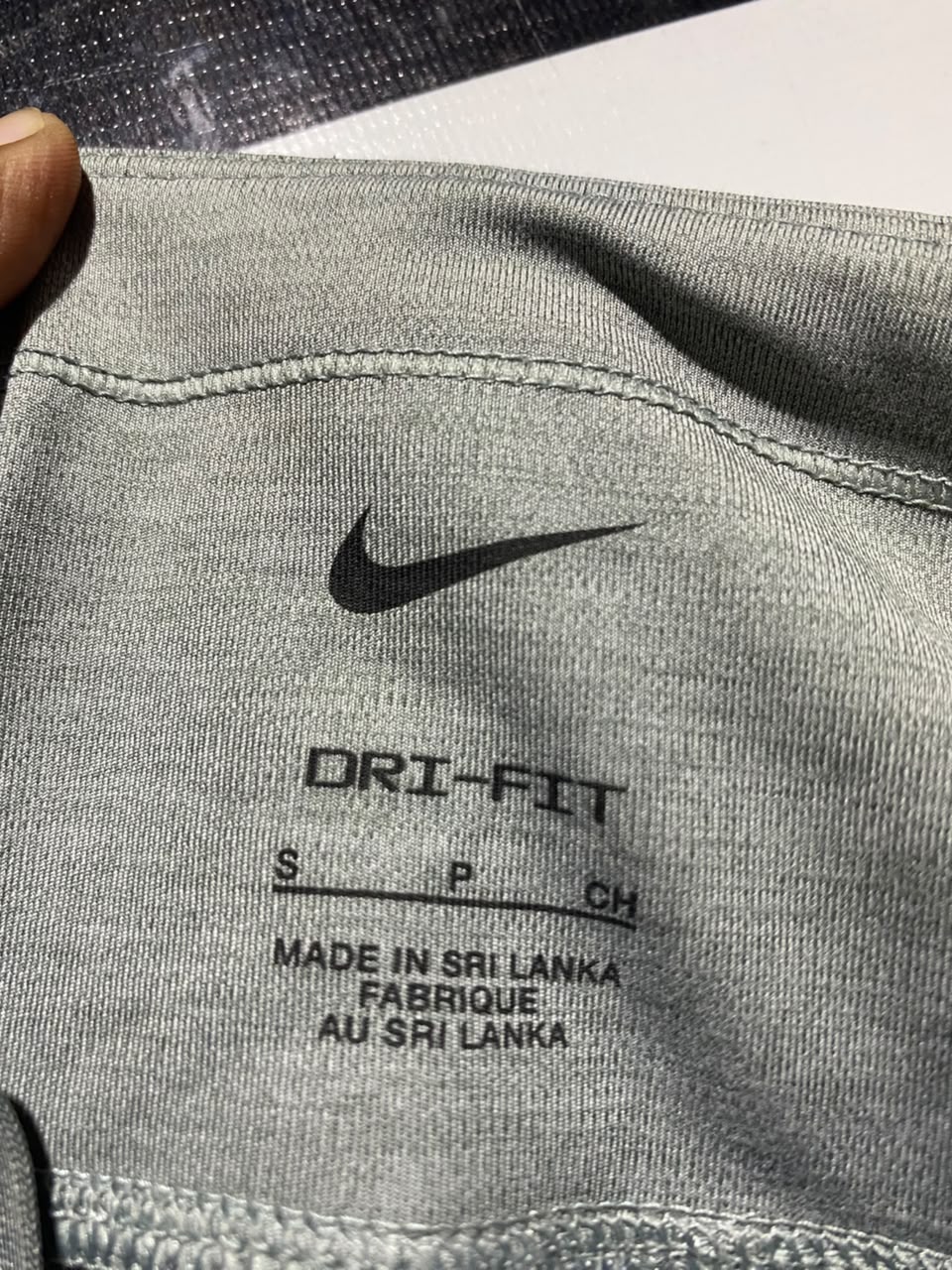 NIKE |S| WAIST 24| A16| SAGE GREY HIGH-WAISTED DRAWSTRING ATHLETIC LEGGINGS