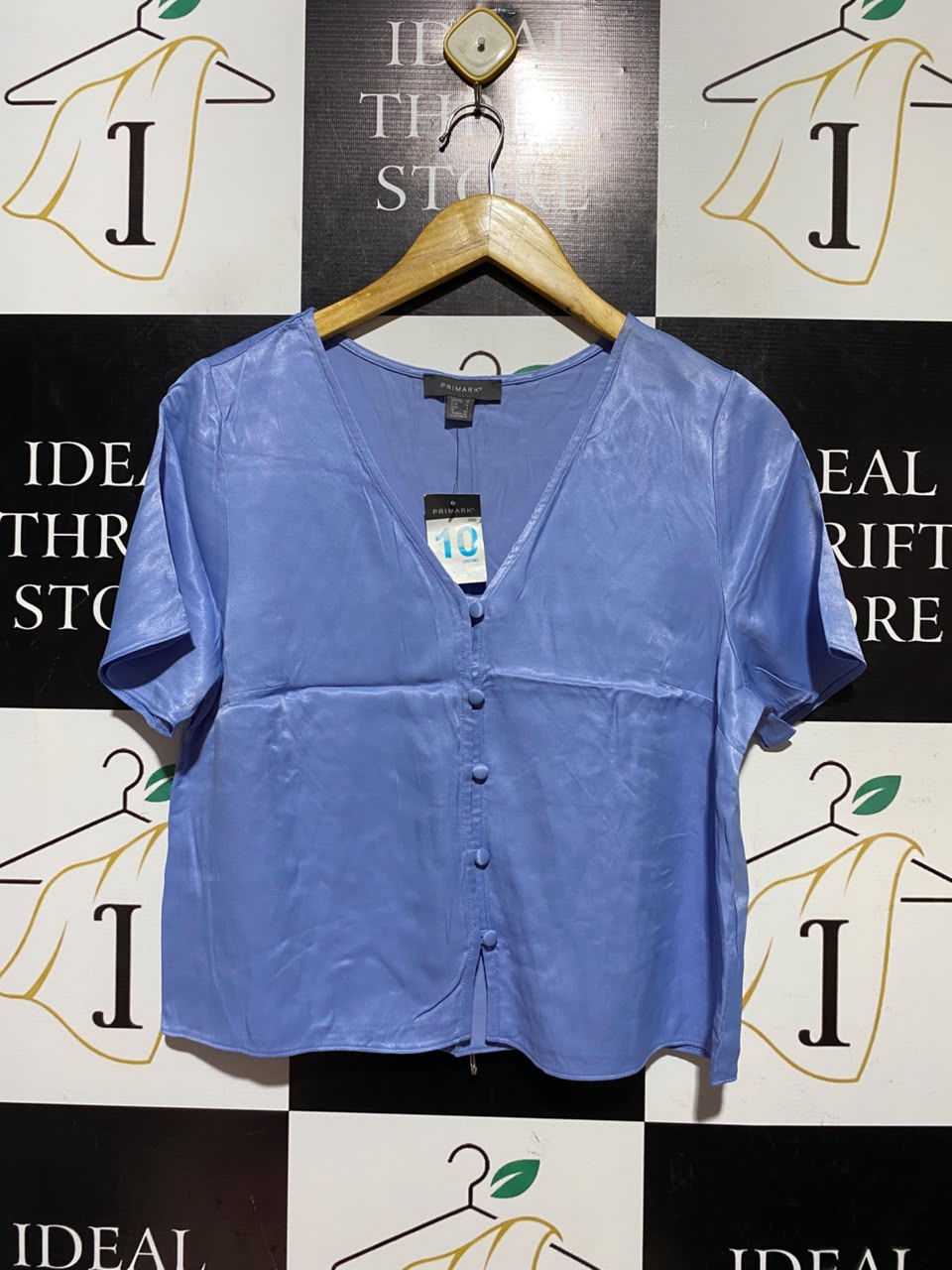PRIMARK |M| BUST 18| A16| V-NECK BUTTON-DOWN CASUAL & WORKWEAR BLOUSE