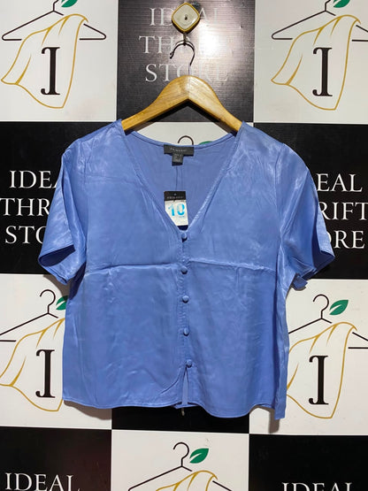 PRIMARK |M| BUST 18| A16| V-NECK BUTTON-DOWN CASUAL & WORKWEAR BLOUSE