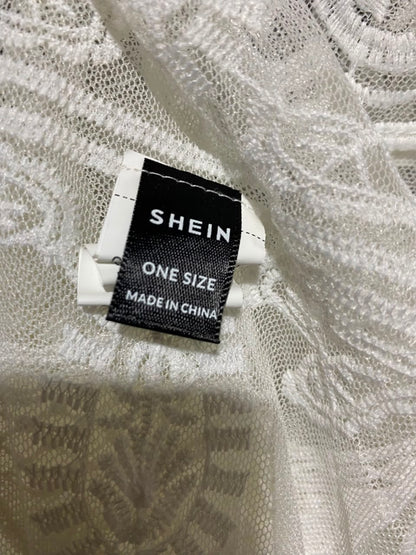 SHEIN |L| BUST 20| A16| OPEN FRONT DRAWSTRING BEACH COVER-UP CARDIGAN