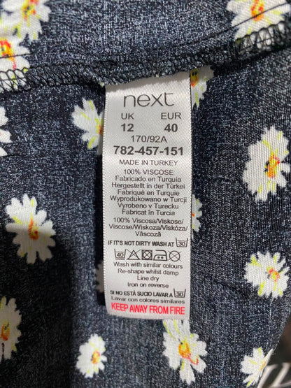 NEXT |L| BUST 19| A15| WOMEN'S BLACK DAISY FLORAL PRINT MAXI DRESS