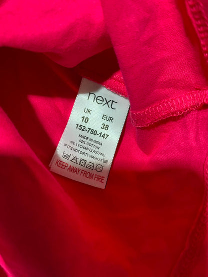 NEXT |S| BUST 15| A15| WOMEN'S SOLID HOT PINK SPAGHETTI STRAP CAMISOLE TANK TOP