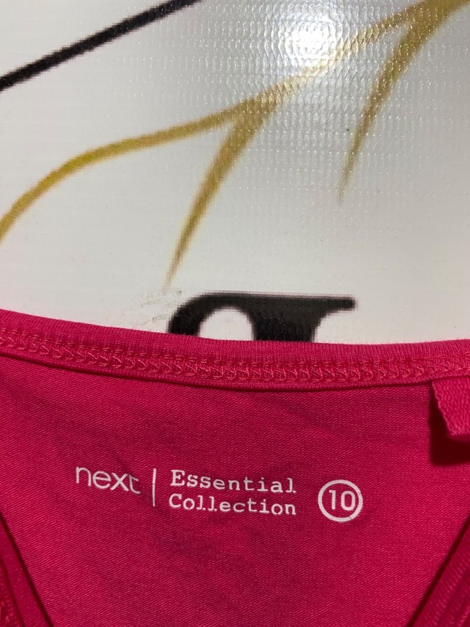 NEXT |S| BUST 15| A15| WOMEN'S SOLID HOT PINK SPAGHETTI STRAP CAMISOLE TANK TOP