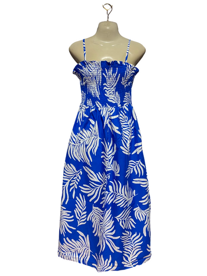GEORGE |M| BUST 15| A17| WOMEN'S VIBRANT TROPICAL PRINT SMOCKED SUNDRESS