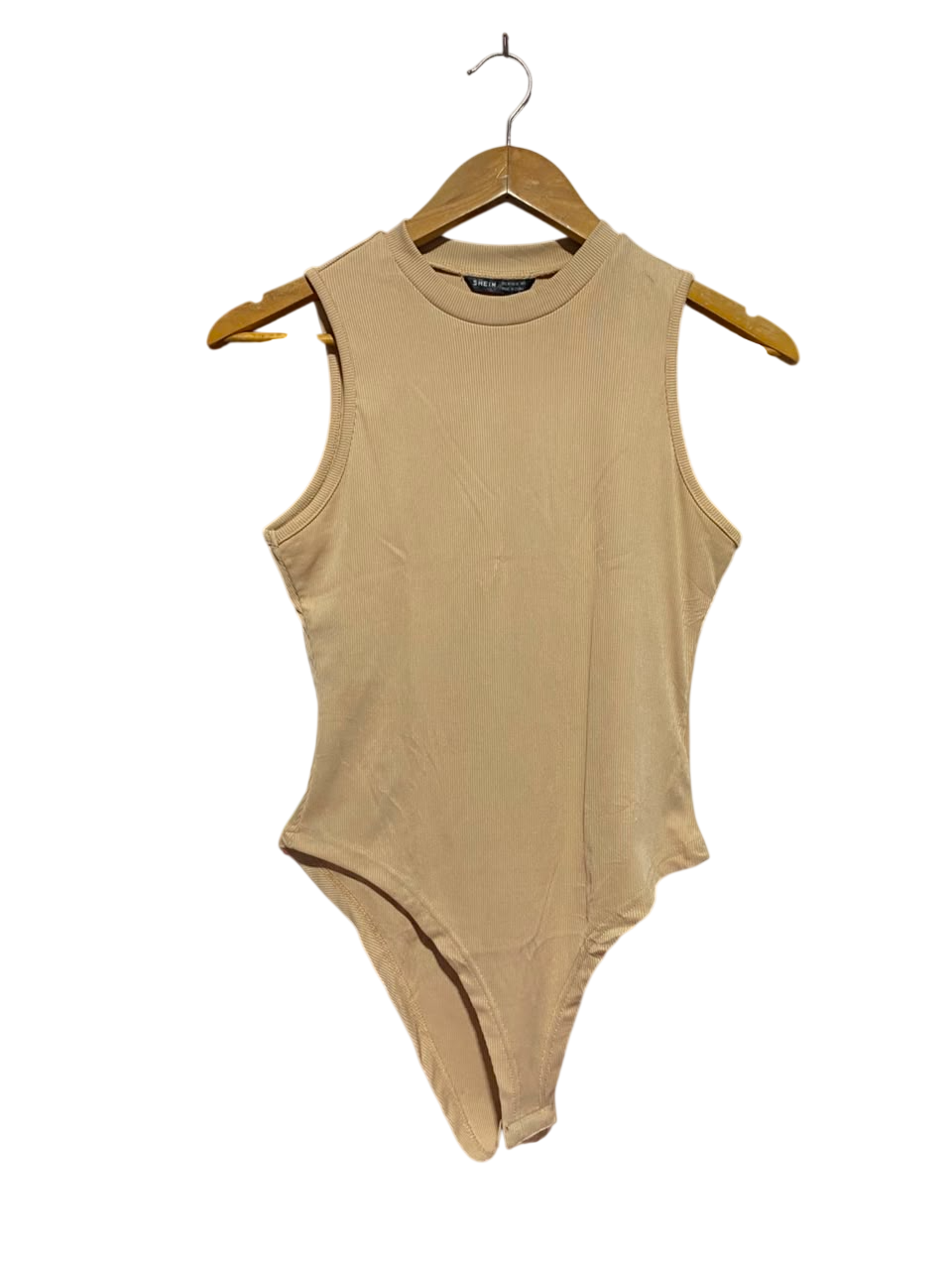 SHEIN |M| BUST 15| A17| WOMEN'S ESSENTIAL RIBBED MOCK-NECK BODYSUIT