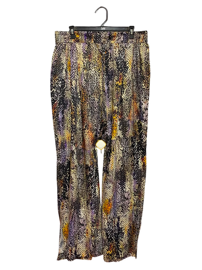 RIVER ISLAND |XL| WAIST 34| A17| WOMEN'S STYLISH ANIMAL PRINT RELAXED-FIT TROUSERS