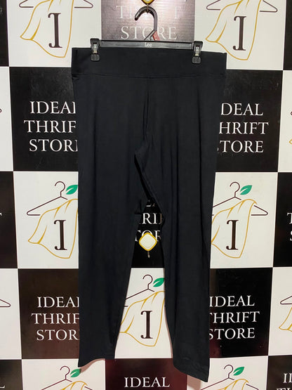 TU |L| WAIST 34| A17| WOMEN'S ESSENTIAL BLACK STRETCH LEGGINGS