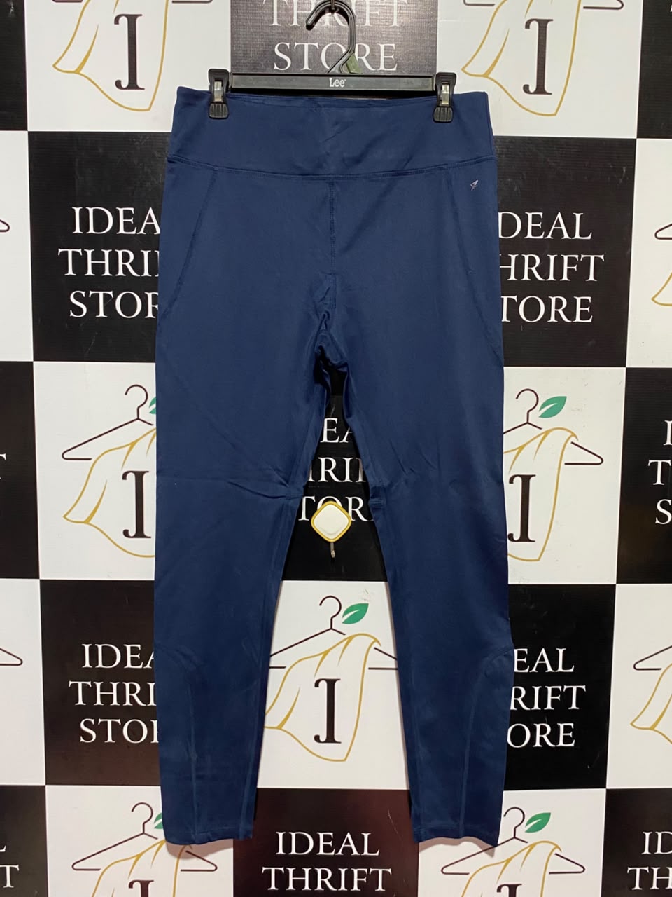 WORK OUT |M| WAIST 30| A17| WOMEN'S NAVY BLUE PERFORMANCE ATHLETIC LEGGINGS